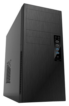 Корпус Powerman ES863 450W black mATX Usb2*2+a(hd)+usb 3.1 TypeC