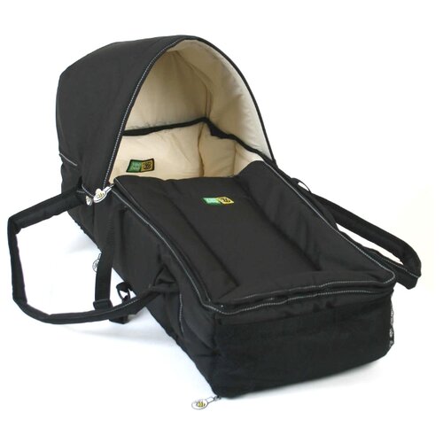 фото Люлька-переноска valco baby veebee walkabout soft bassinet black