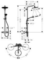 Душевая стойка Hansgrohe Croma Select 280 Air 1jet Showerpipe 26790000