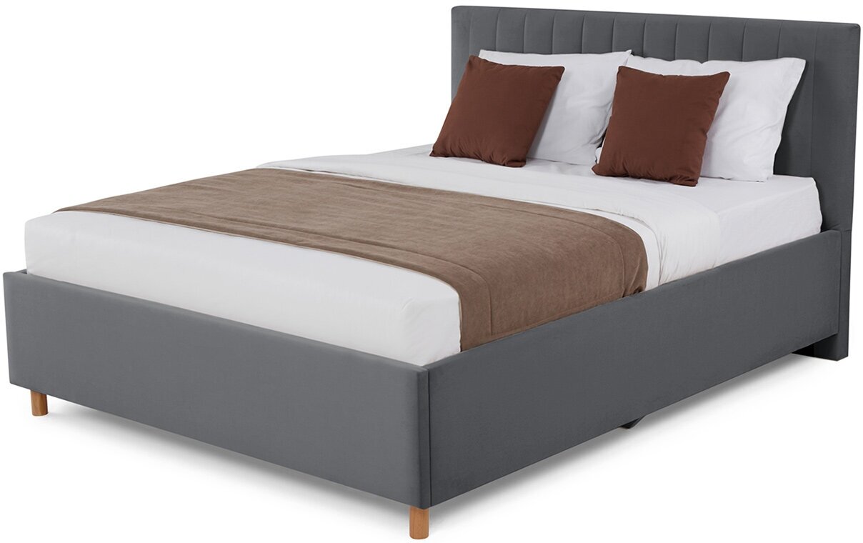 Кровать с подъёмным механизмом Hoff Garda, 172х112х216, цвет тёмно-серый