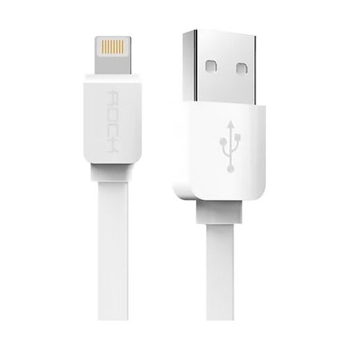 фото Кабель Rock S05 Lightning Flat Cable 1 м white