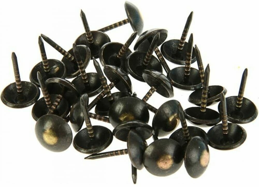 фото Декоративные гвозди Tech-Krep Сфера 9,5 мм, 1,3х16 мм, Бронза Ренессанс (30шт.)