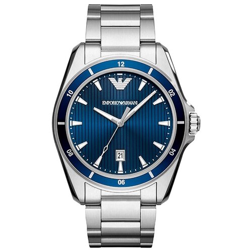 наручные часы emporio armani ceramica ar1421 черный серый Наручные часы EMPORIO ARMANI Sport AR11100, синий