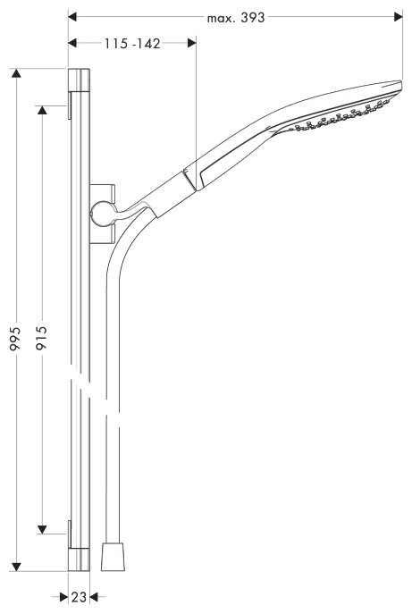 Душевой гарнитур Hansgrohe - фото №2