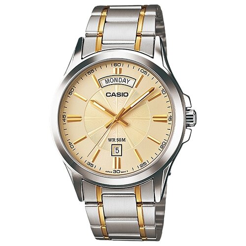 Наручные часы CASIO Collection MTP-1381G-9A, серебряный, золотой casio mtp 1141g 9a