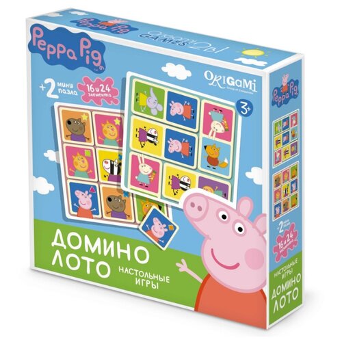 фото Набор настольных игр Origami Peppa Pig. Домино и Лото