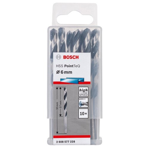 Bosch 2608577228 10 HSS PointTeQ Сверл 6.0mm