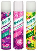 Сухой шампунь Batiste Oriental, 200 мл + Party, 200 мл + Tropical, 200 мл