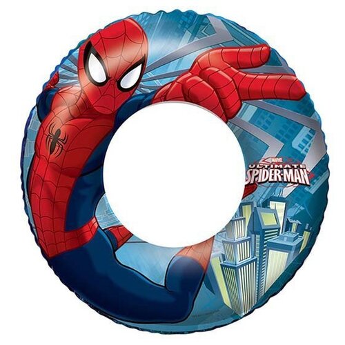 bestway жилет для плавания 51x46см spider man 98014eu 332 014 Круг для плавания Bestway Spider-Man 98003 BW, синий/красный