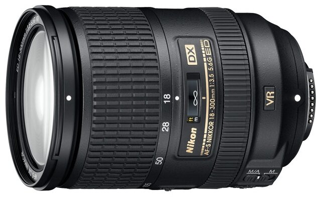 Объектив Nikon 18-300mm f/3.5-5.6G ED AF-S VR DX, черный - фото №1