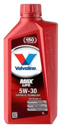 Моторное масло Valvoline MaxLife 5W30 C3 1л