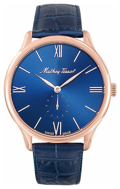 Наручные часы Mathey-Tissot Edmond Швейцарские наручные часы Mathey-Tissot H1886QPBU, синий