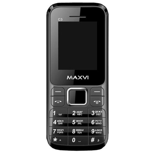 Телефон MAXVI C3, 2 SIM, черный