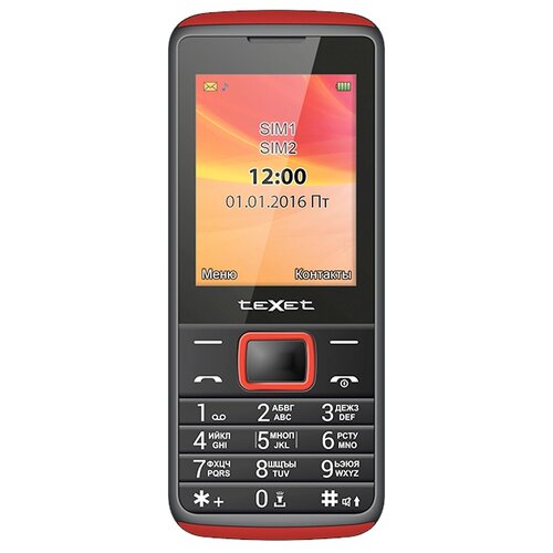 Телефон teXet TM-214, черный