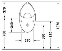 Писсуар DURAVIT McDry 084436