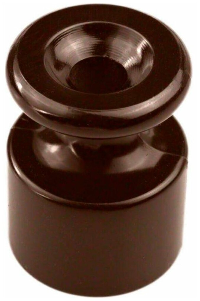BIRONI Изолятор для наружного монтажа керамика цвет коричневый (50шт/уп) штуки