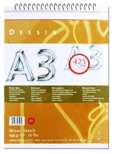 Hahnemuhle Dessin 42 х 29.7 см (A3), 150 г/м², 25 л.