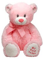 Мягкая игрушка TY Classic Медвежонок My first Teddy розовый 20 см