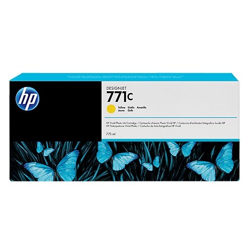 Картридж HP B6Y10A, 775 стр, желтый