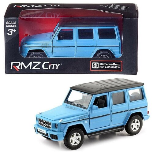 Машинка металлическая Uni-Fortune RMZ City MERCEDES BENZ G63, голубой, 1 шт