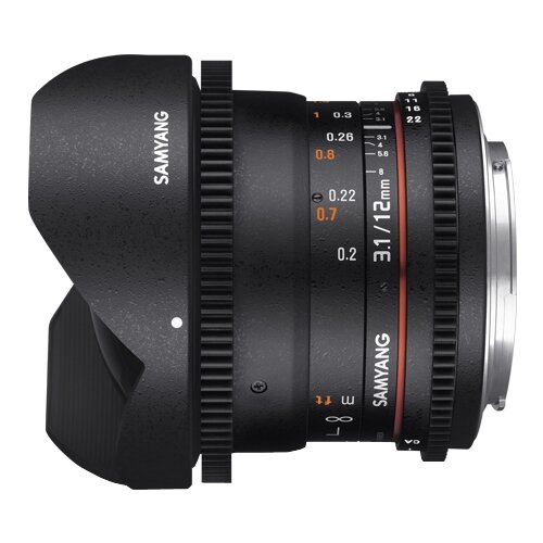 Объектив SAMYANG MF 12mm T3.1 VDSLR ED AS NCS Fish-eye Canon