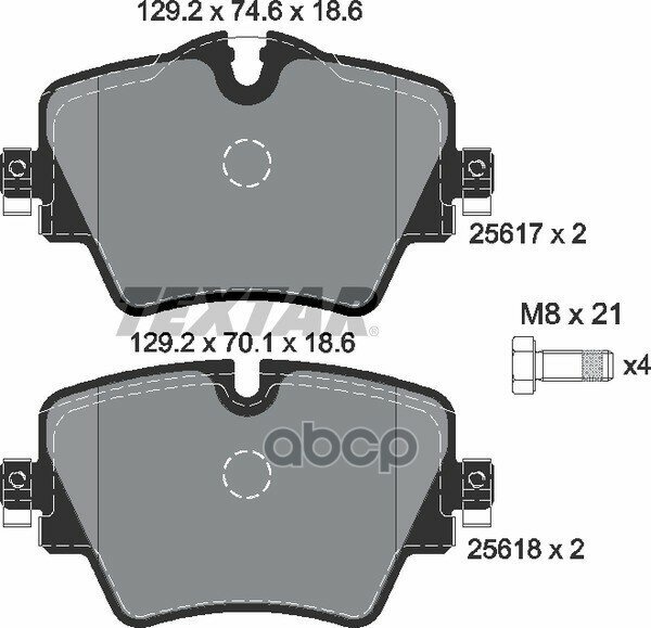 Колодки Тормозные Передние Bmw 3 Touring (G21, G81) 320 I (135 Квт / 184 Cv) 11.19 Textar арт. 2561701