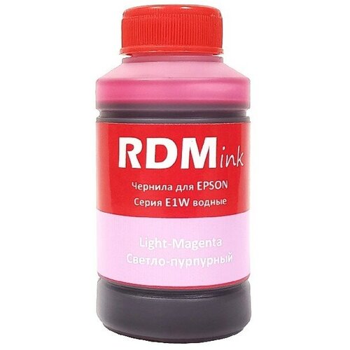 Чернила Rdm-ink (E1W) водные для Epson 70 мл (light magenta) чернила rdm ink e1w водные для epson 4 цв по 70 мл bk c m y