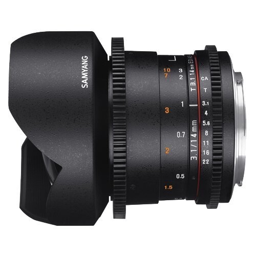 объектив samyang 24mm f 3 5 ed as umc t s fujifilm x черный Объектив Samyang 14mm T3.1 ED AS IF UMC VDSLR II Fujifilm X