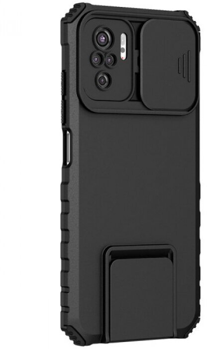 CamShield Holder Противоударный чехол-подставка для Xiaomi Redmi Note 10 / 10s / Poco M5s с защитой камеры