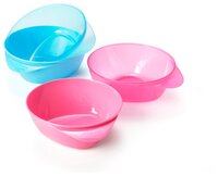 Комплект посуды Tommee Tippee Explora с волшебным дном (44671441) розовый/оранжевый