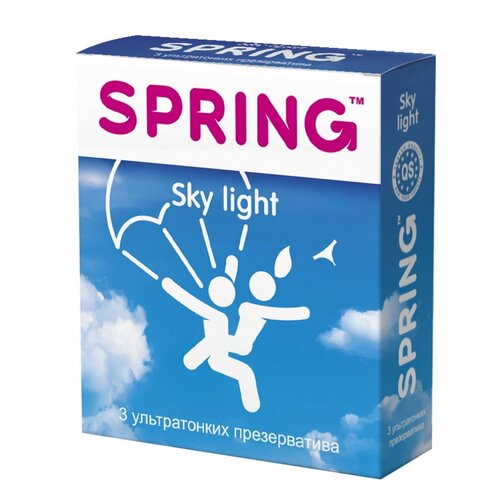 Ультратонкие презервативы SPRING Sky Light с ароматом ванили (3 шт)