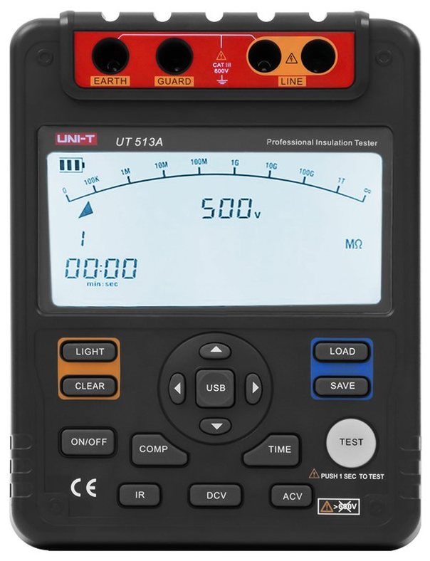 Тестер сопротивления изоляции UNI-T UT513A