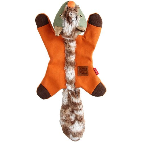 Игрушка для собак GIGWI Catch & Fetch Eco Лисичка с пищалкой (39 см)