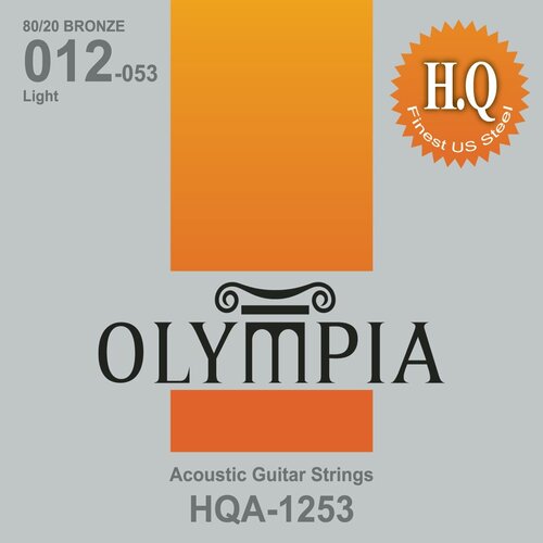 Olympia HQA1253 струны для акуст. гитары 80/20 Bronze (12-16-24w-32-42-53) olympia ags802 струны для акуст гитары phosphor bronze 12 16 24 32 42 53