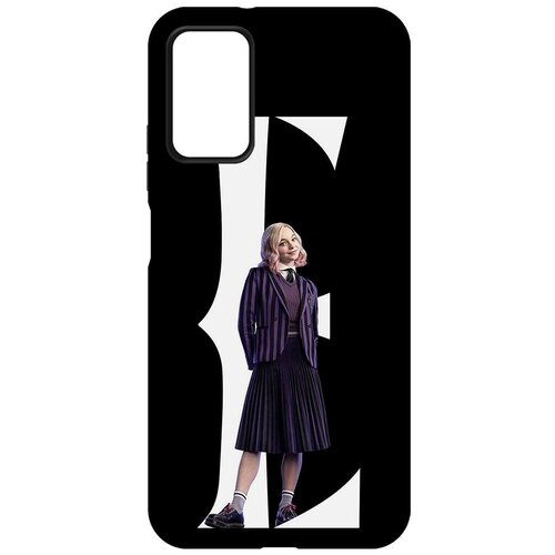 Чехол-накладка Krutoff Soft Case Уэнсдей Аддамс - Энид для Xiaomi Redmi 9T черный