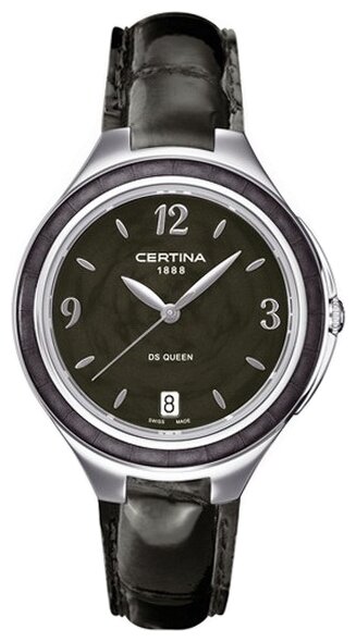 Наручные часы Certina, серебряный, зеленый