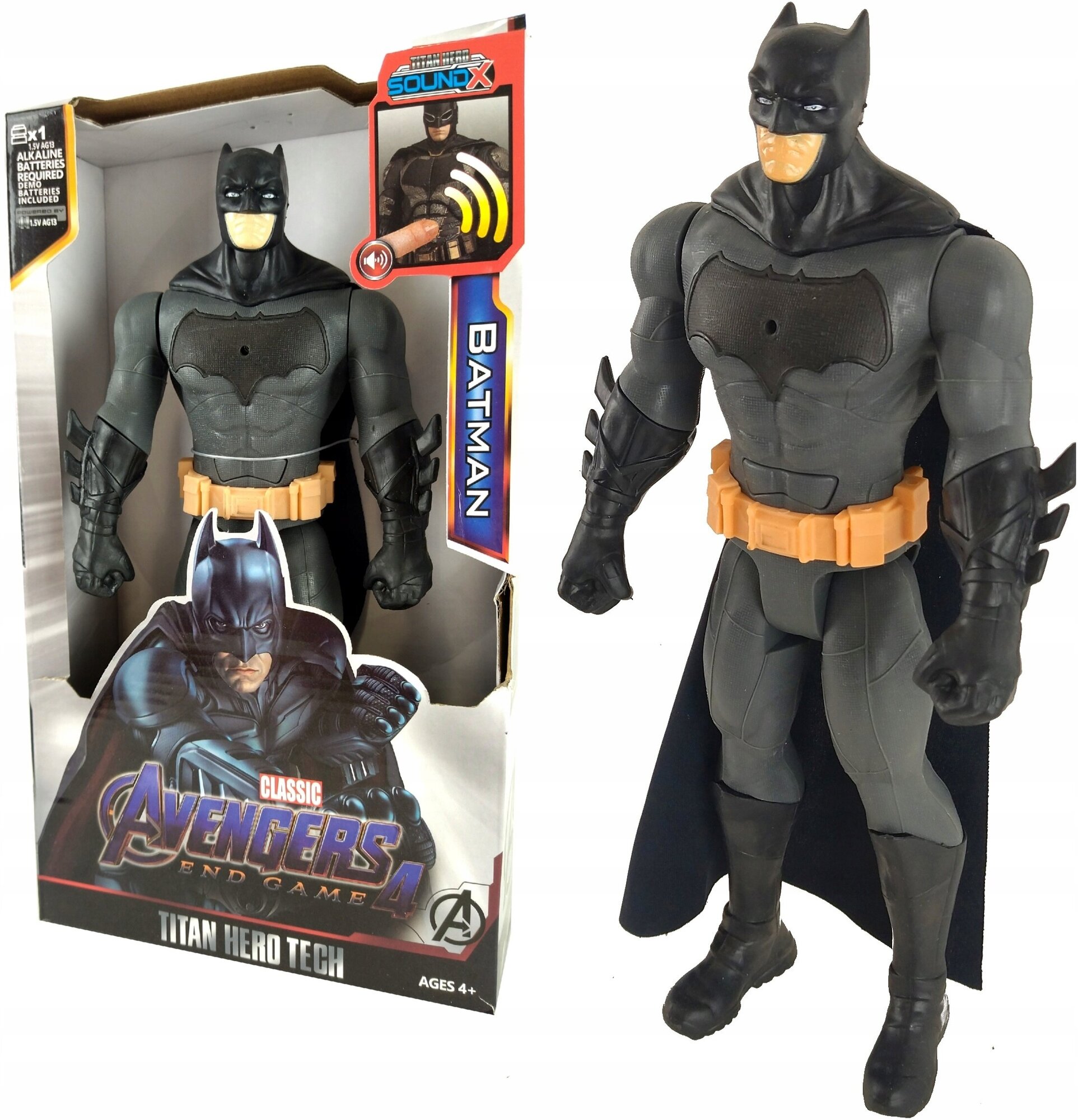 Фигурка - игрушка супергероя "Бэтмэн" с световыми и звуковыми эффектами / Batman супергерой для детей