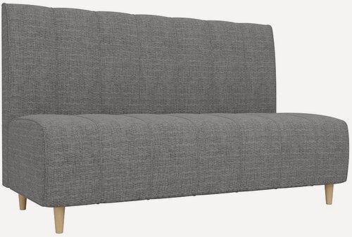 Изображение товара Прямой диван Ральф Серый Рогожка, 152х62х100 см