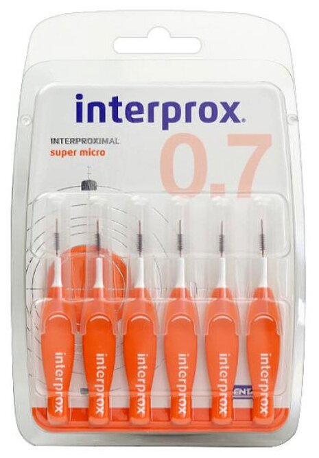 Межзубный ершик Dentaid Interprox Super Micro 4G Plus, 6 шт