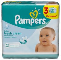 Влажные салфетки Pampers Baby Fresh Clean 64 шт.