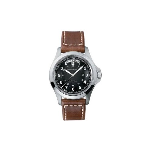 часы hamilton khaki field auto h70515137 Наручные часы Hamilton Khaki Field H64455533, черный, серебряный