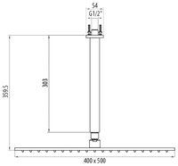 Верхний душ GATTONI SFSRT5040 - RETTANGOLO