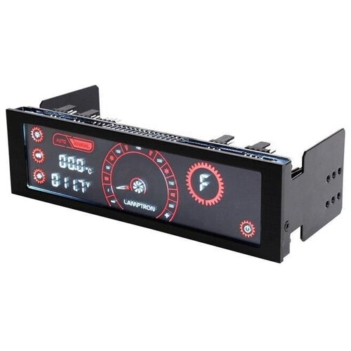 5 25 панель lamptron cm430 pwm контроллер вентилятора черный красный синий 5,25 Панель Lamptron CM430 PWM контроллер вентилятора - черный / красный/синий