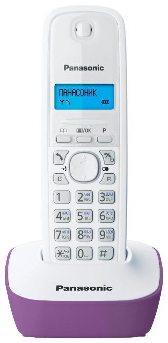 KX-TG1611RUF Panasonic KX-TG1611RUF - Беспроводной телефон Panasonic DECT - фотография № 1