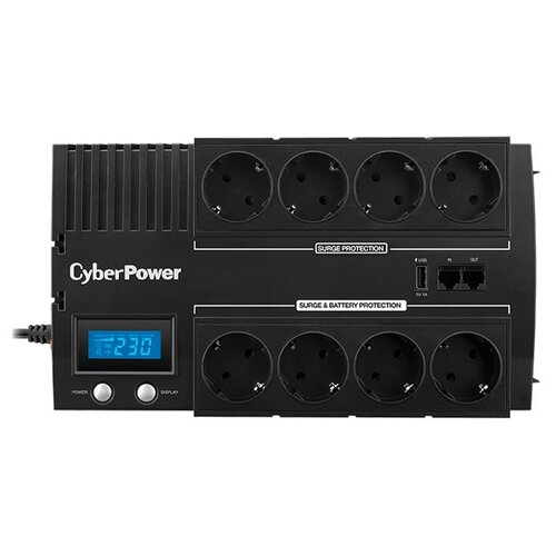 Интерактивный ИБП CyberPower BR1000ELCD черный 600 Вт интерактивный ибп cyberpower bu725e черный 390 вт