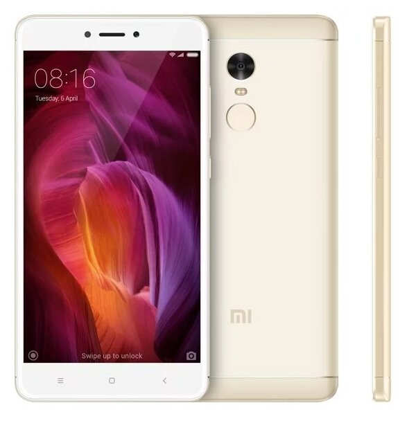 Смартфон Xiaomi Redmi Note 4 3/32 ГБ, micro SIM+nano SIM, золотой