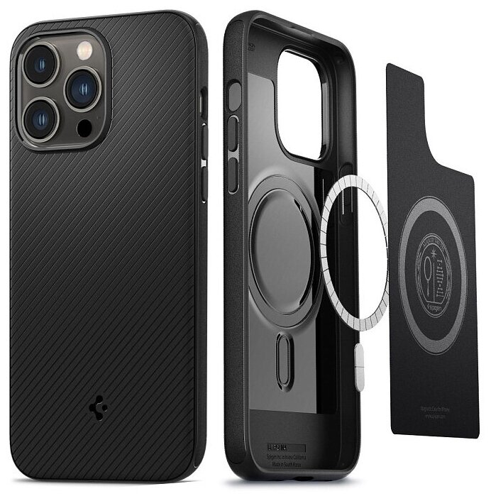 Чехол Spigen Mag Armor (ACS04989) для iPhone 14 Pro (Matte Black)