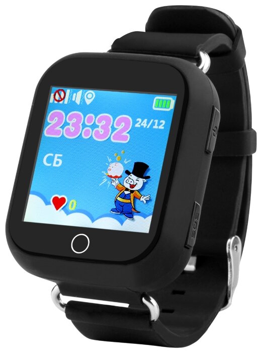 Детские GPS часы Smart Baby Watch GW200S, черный