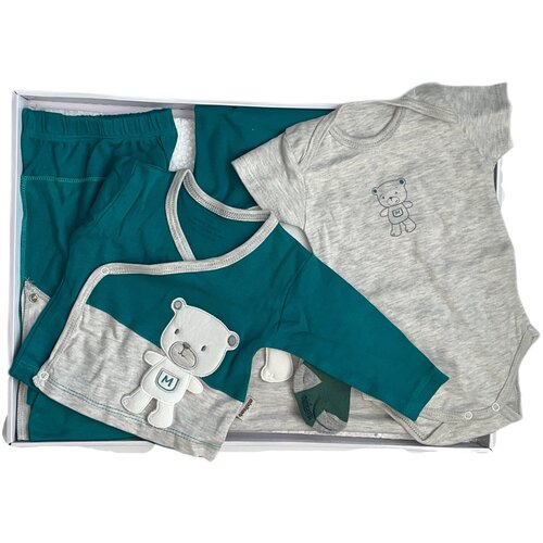 Комплект одежды minilamb, размер 56, серый, зеленый комплект одежды staccato размер 56 зеленый серый