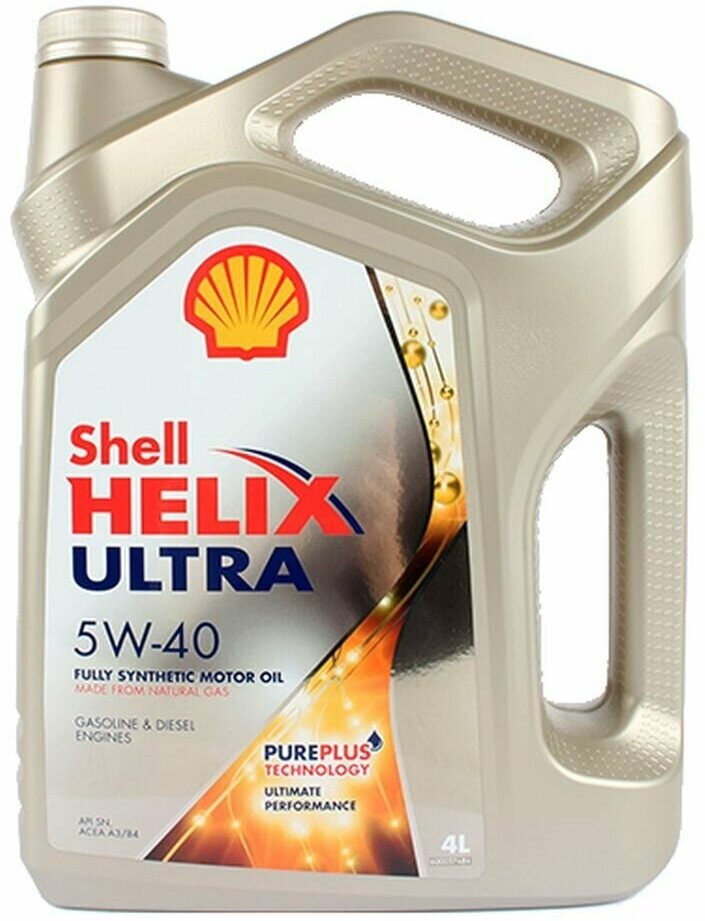 Масло моторное SHELL HELIX ULTRA 5W40 4л SN